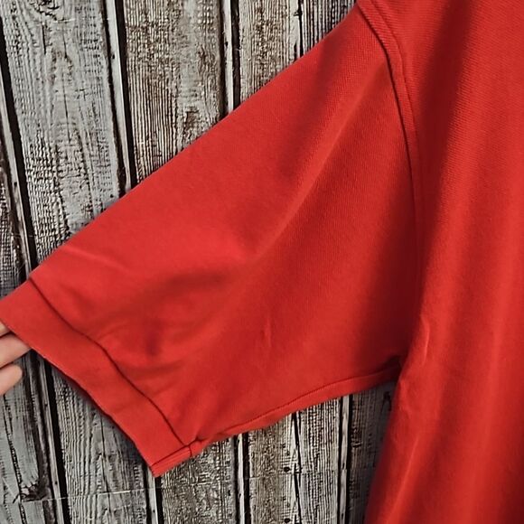 Vintage Burberry Red Golf Polo Sz.Large - Picture 3 of 9